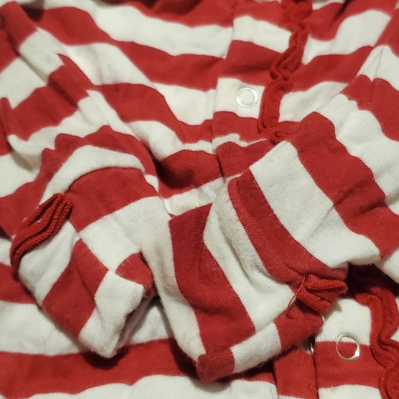 Kickee Pants Red/White Striped Onsie - Picture 8 of 8